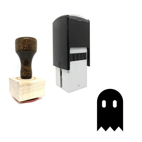 "Ghost" rubber stamp with 3 sample imprints of the image