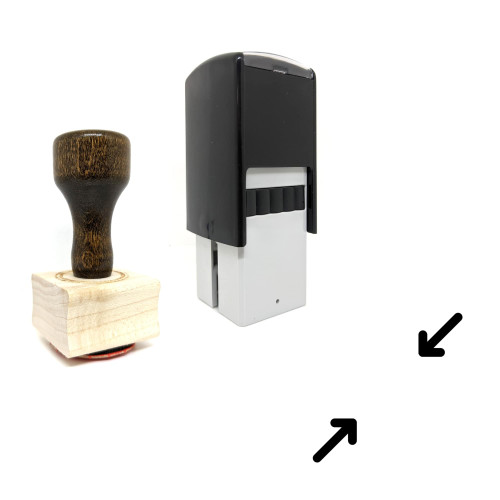 "Resize" rubber stamp with 3 sample imprints of the image