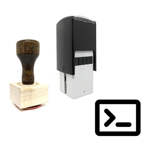 "Terminal" rubber stamp with 3 sample imprints of the image "Terminal" rubber stamp with 3 sample imprints of the image