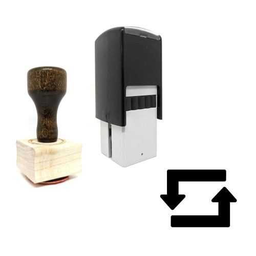 "Retweet" rubber stamp with 3 sample imprints of the image