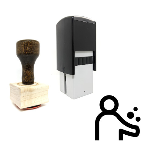 "Receiving" rubber stamp with 3 sample imprints of the image