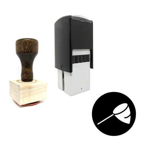 "Net" rubber stamp with 3 sample imprints of the image