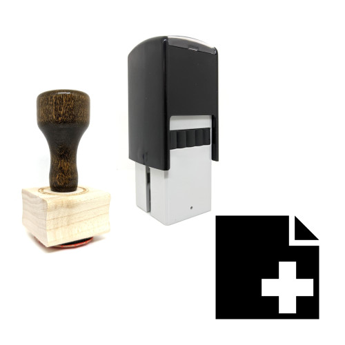 "Create File" rubber stamp with 3 sample imprints of the image