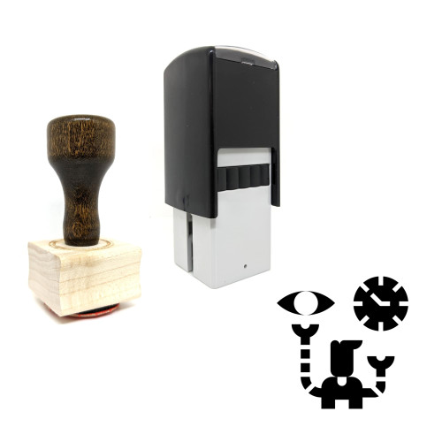 "Customer" rubber stamp with 3 sample imprints of the image