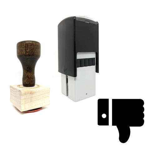 "Dislike" rubber stamp with 3 sample imprints of the image