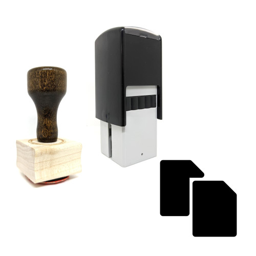 "Copy" rubber stamp with 3 sample imprints of the image