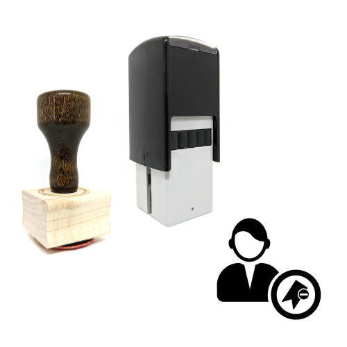"Male User" rubber stamp with 3 sample imprints of the image