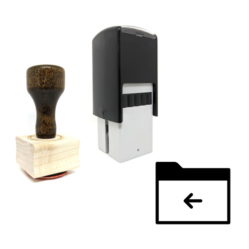 "Move Folder" rubber stamp with 3 sample imprints of the image
