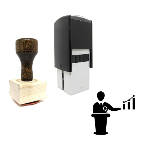 "Business Training" rubber stamp with 3 sample imprints of the image