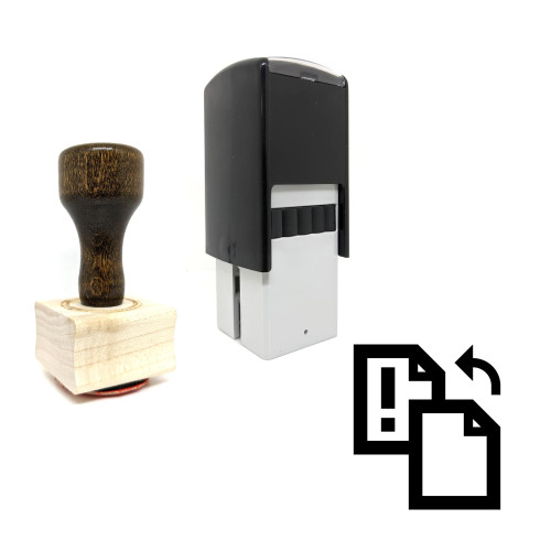 "Replace" rubber stamp with 3 sample imprints of the image