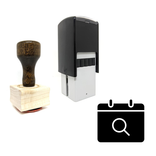 "Event Search" rubber stamp with 3 sample imprints of the image