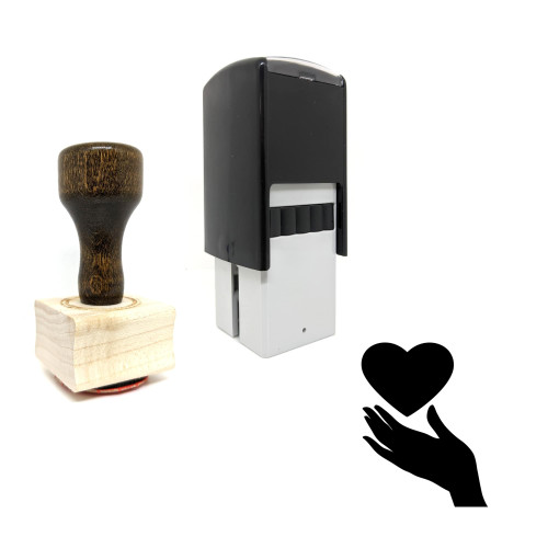 "Donate" rubber stamp with 3 sample imprints of the image