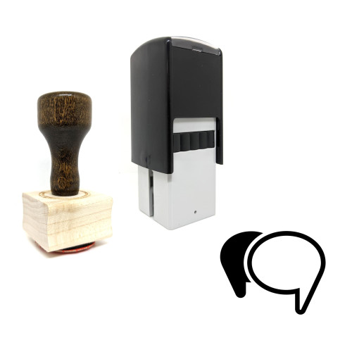 "Contact" rubber stamp with 3 sample imprints of the image