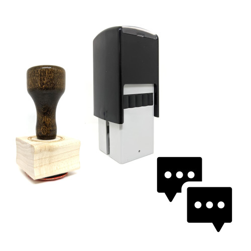 "Linguistics" rubber stamp with 3 sample imprints of the image