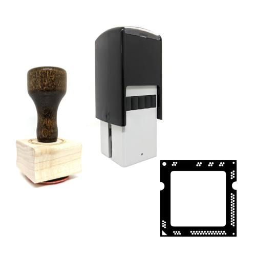 "Processor" rubber stamp with 3 sample imprints of the image