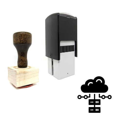 "ONLINE DATABASE" rubber stamp with 3 sample imprints of the image