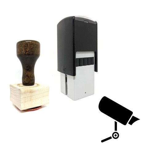 "Security Cam" rubber stamp with 3 sample imprints of the image