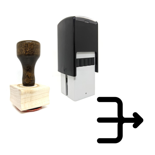 "Merge" rubber stamp with 3 sample imprints of the image