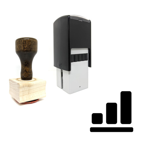 "Statistics" rubber stamp with 3 sample imprints of the image