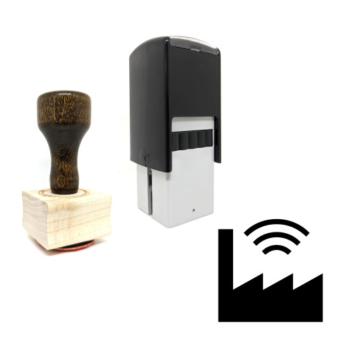 "Smart Factory" rubber stamp with 3 sample imprints of the image
