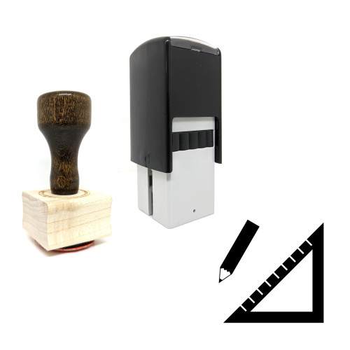 "Design" rubber stamp with 3 sample imprints of the image