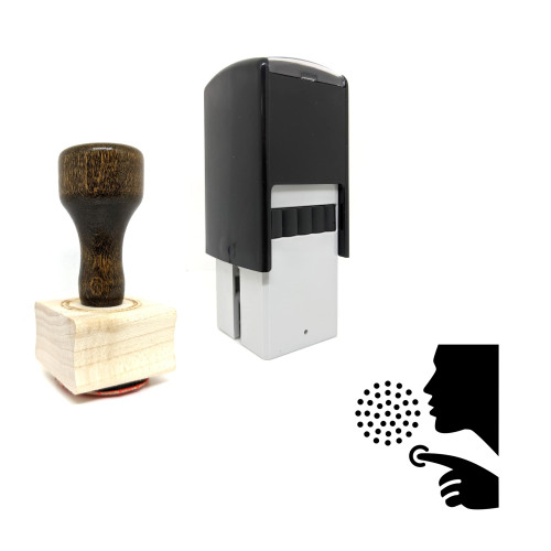 "Intercom" rubber stamp with 3 sample imprints of the image