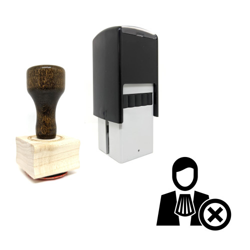 "Lawyer" rubber stamp with 3 sample imprints of the image