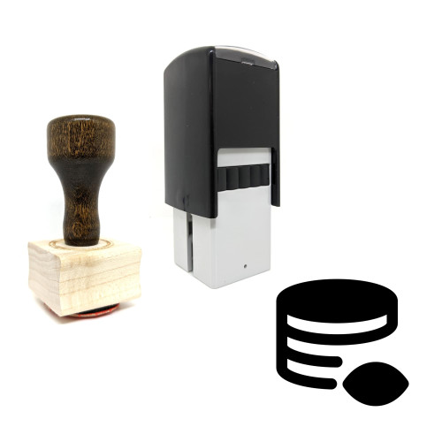 "Hide Database" rubber stamp with 3 sample imprints of the image