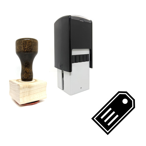 "Label" rubber stamp with 3 sample imprints of the image
