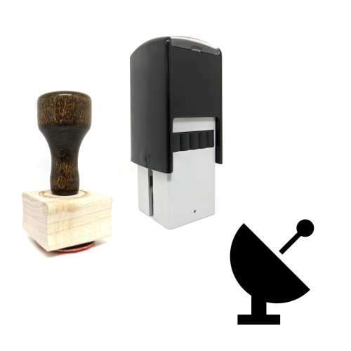 "Antenna" rubber stamp with 3 sample imprints of the image