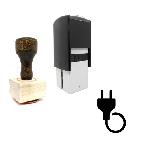 "Cable" rubber stamp with 3 sample imprints of the image