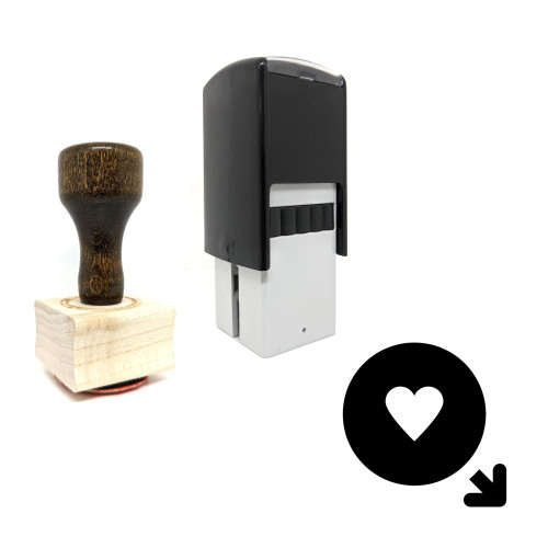 "Male In Love" rubber stamp with 3 sample imprints of the image
