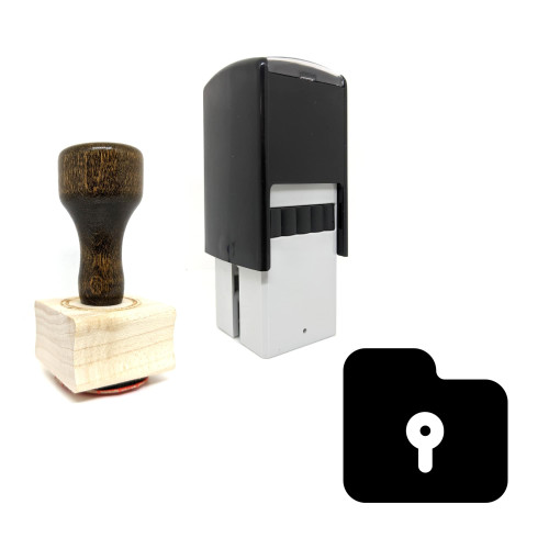 "Data Security" rubber stamp with 3 sample imprints of the image