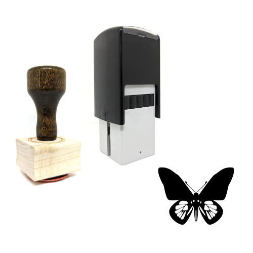 "Butterfly" rubber stamp with 3 sample imprints of the image