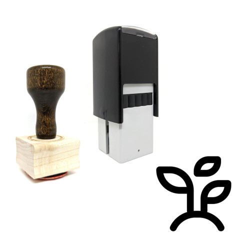 "Natural" rubber stamp with 3 sample imprints of the image