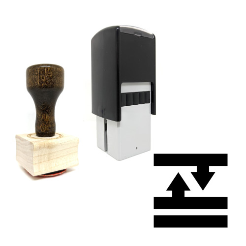 "List" rubber stamp with 3 sample imprints of the image