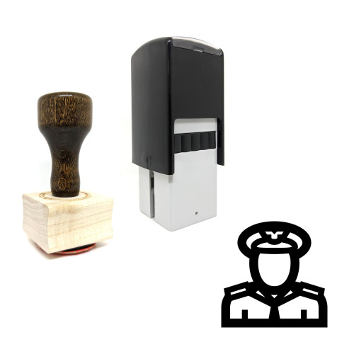 "Pilot" rubber stamp with 3 sample imprints of the image