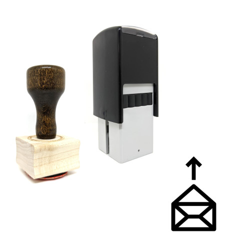 "Open Email" rubber stamp with 3 sample imprints of the image