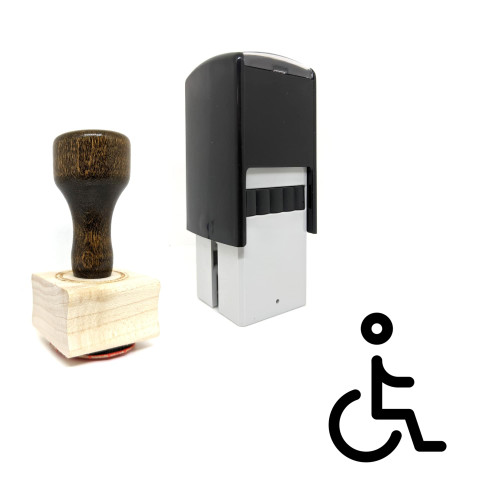 "Disability" rubber stamp with 3 sample imprints of the image