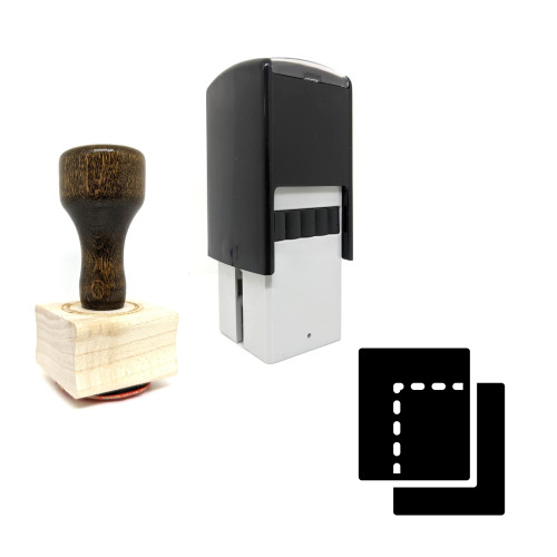 "Duplicate Layer" rubber stamp with 3 sample imprints of the image