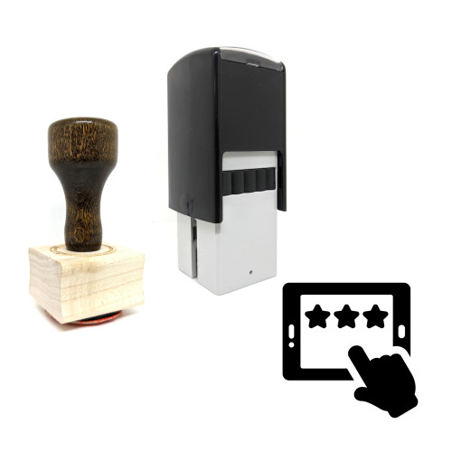 "Customer Feedback" rubber stamp with 3 sample imprints of the image
