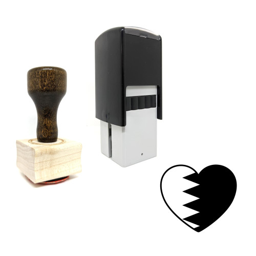 "Bahrain" rubber stamp with 3 sample imprints of the image