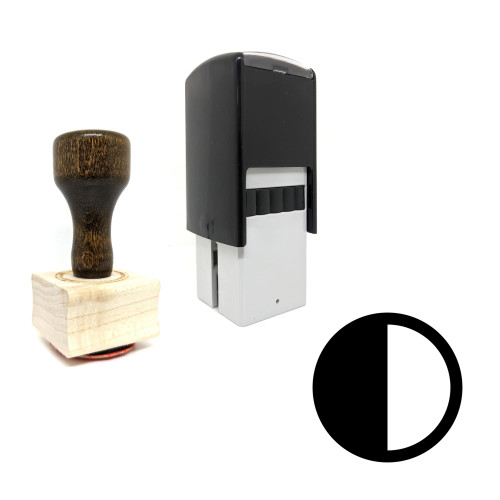 "Contrast" rubber stamp with 3 sample imprints of the image