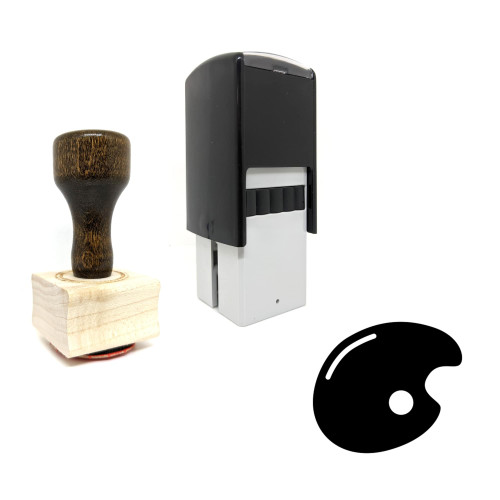 "Art" rubber stamp with 3 sample imprints of the image