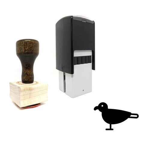 "Gull" rubber stamp with 3 sample imprints of the image