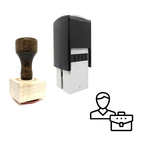 "Entrepreneur" rubber stamp with 3 sample imprints of the image