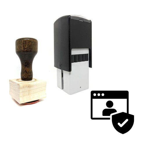 "User Security" rubber stamp with 3 sample imprints of the image