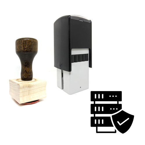 "Data Security" rubber stamp with 3 sample imprints of the image
