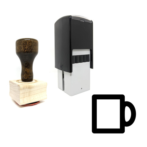 "Cofee Cup" rubber stamp with 3 sample imprints of the image