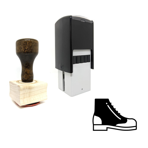 "Wingtip Boot" rubber stamp with 3 sample imprints of the image